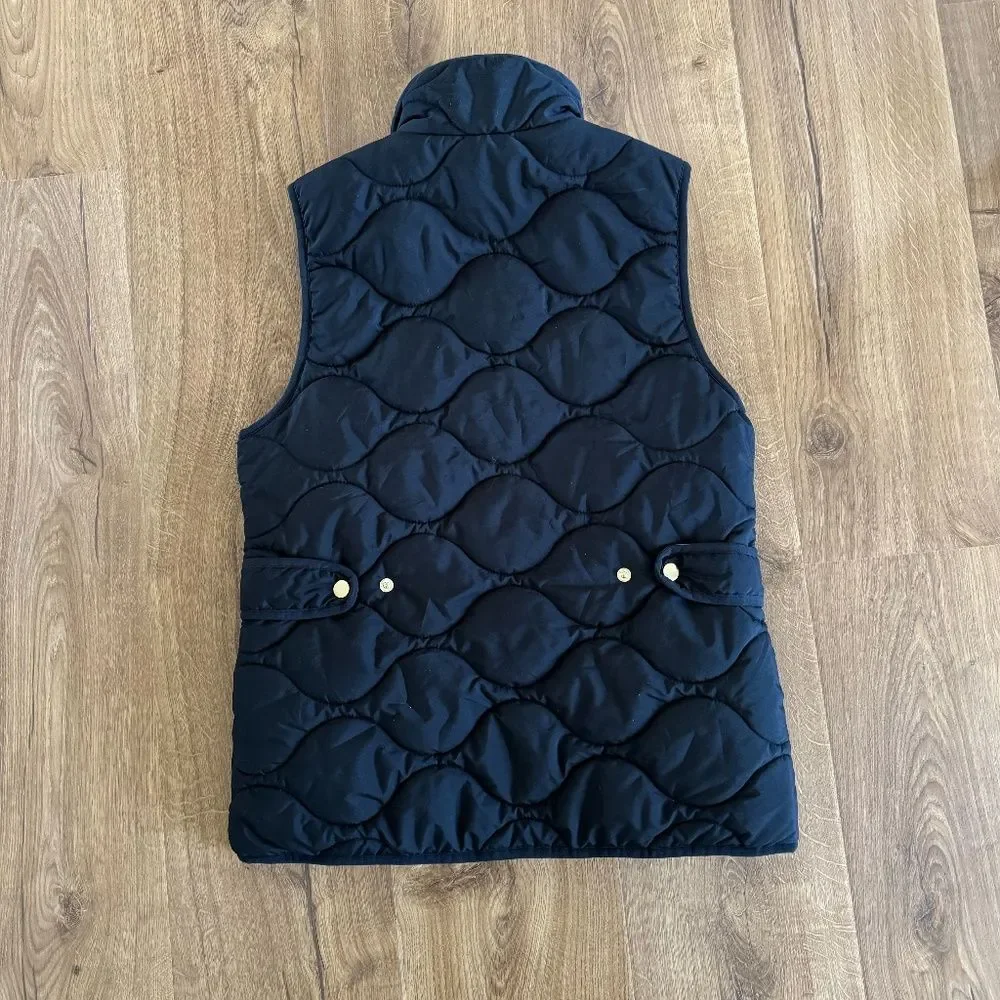 J. Crew Signature Puffer Vest - Quilted - Black | Size XS